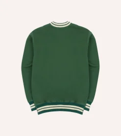 Drake’s Striped Rib Cotton Jersey Sweatshirt