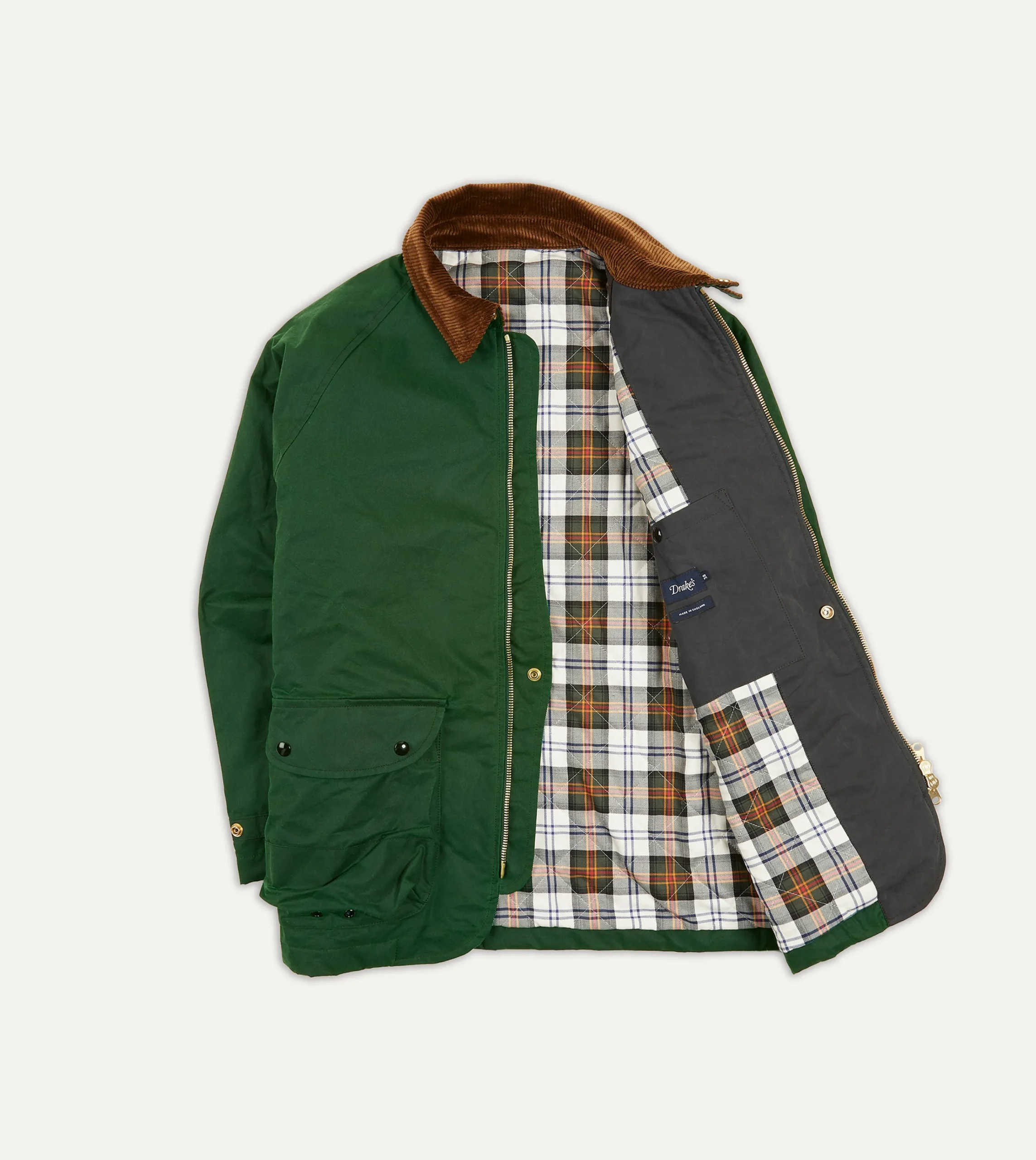 Drake’s Waxed Coverall Jacket