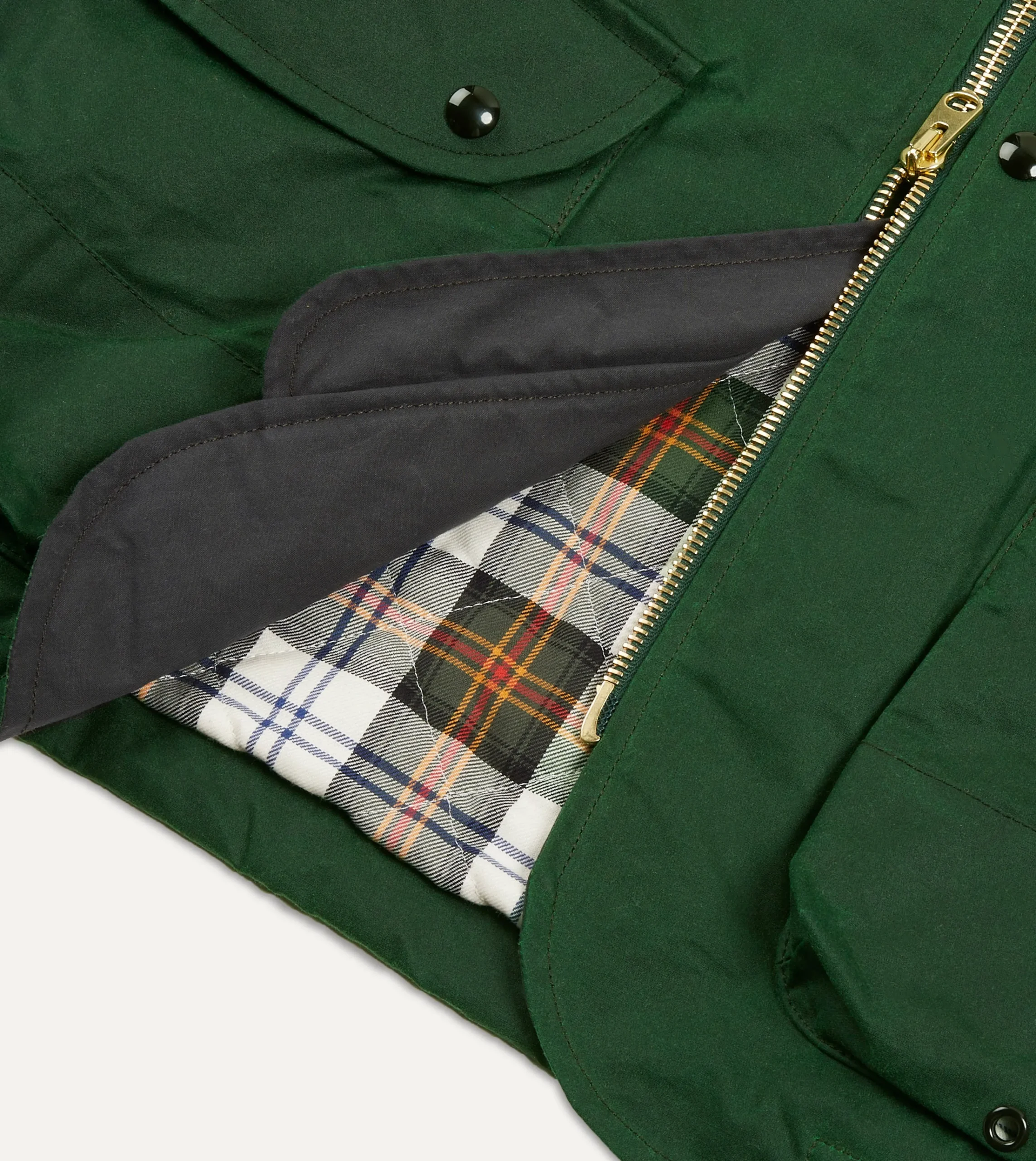 Drake’s Waxed Coverall Jacket