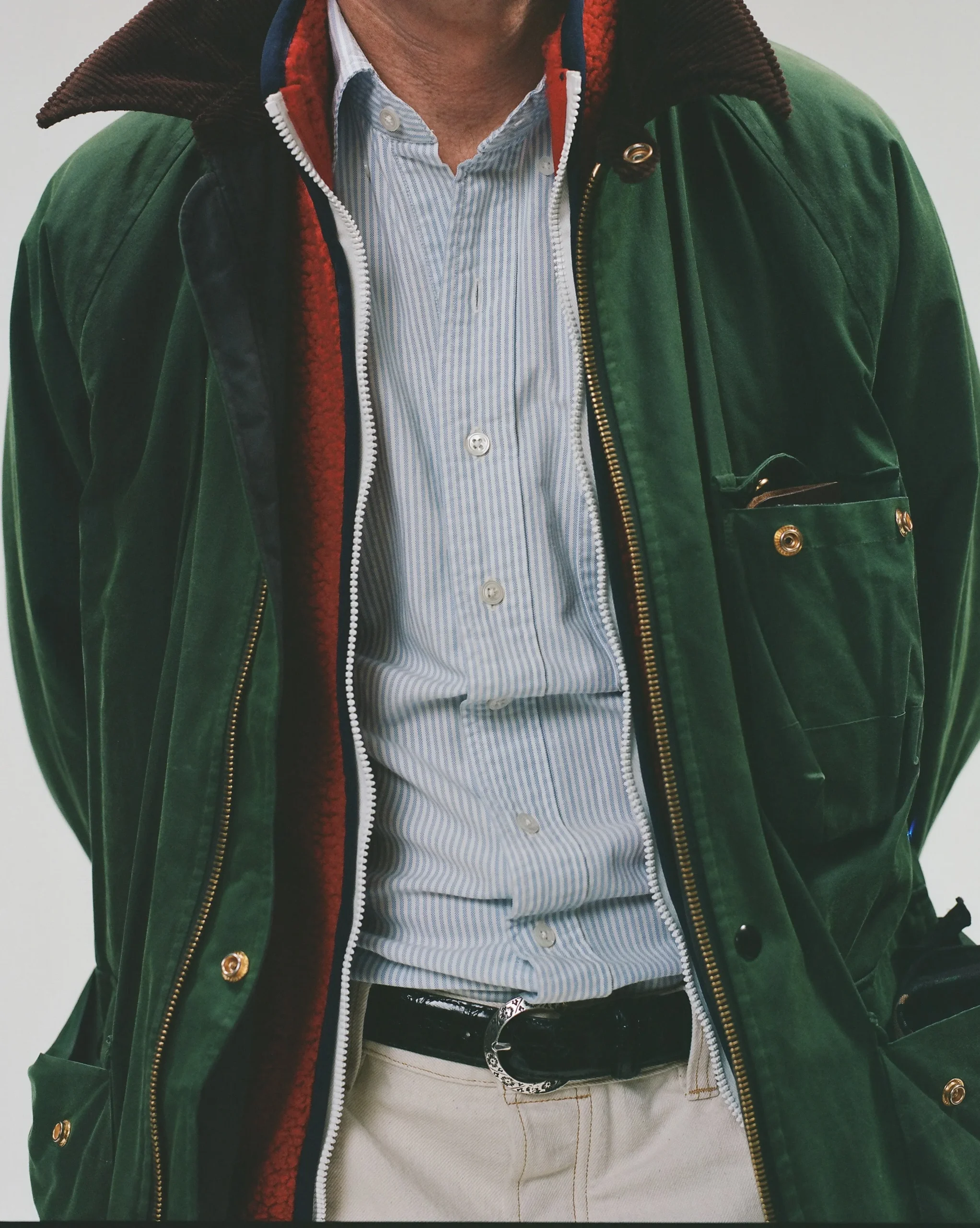Drake’s Waxed Coverall Jacket