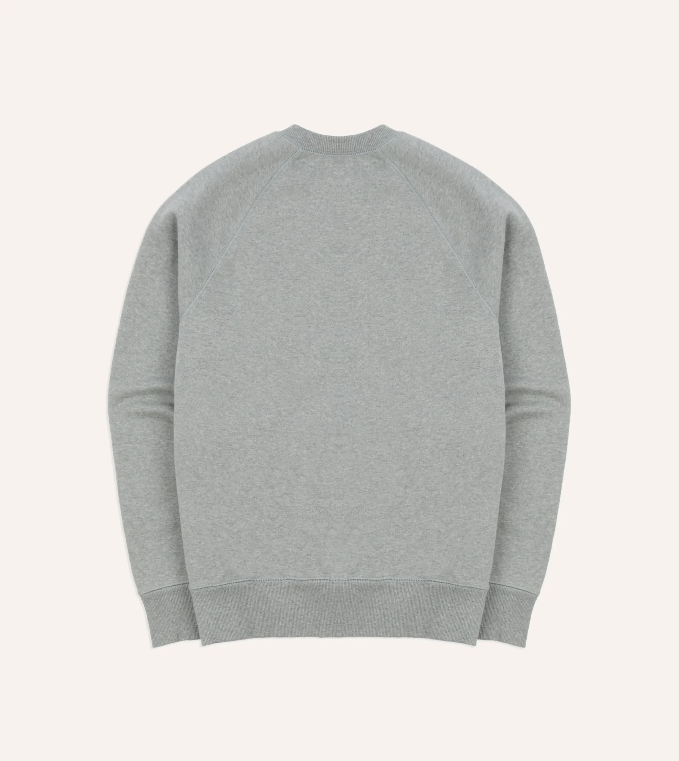 Drake’s Grey Brushed Cotton Jersey Sweatshirt