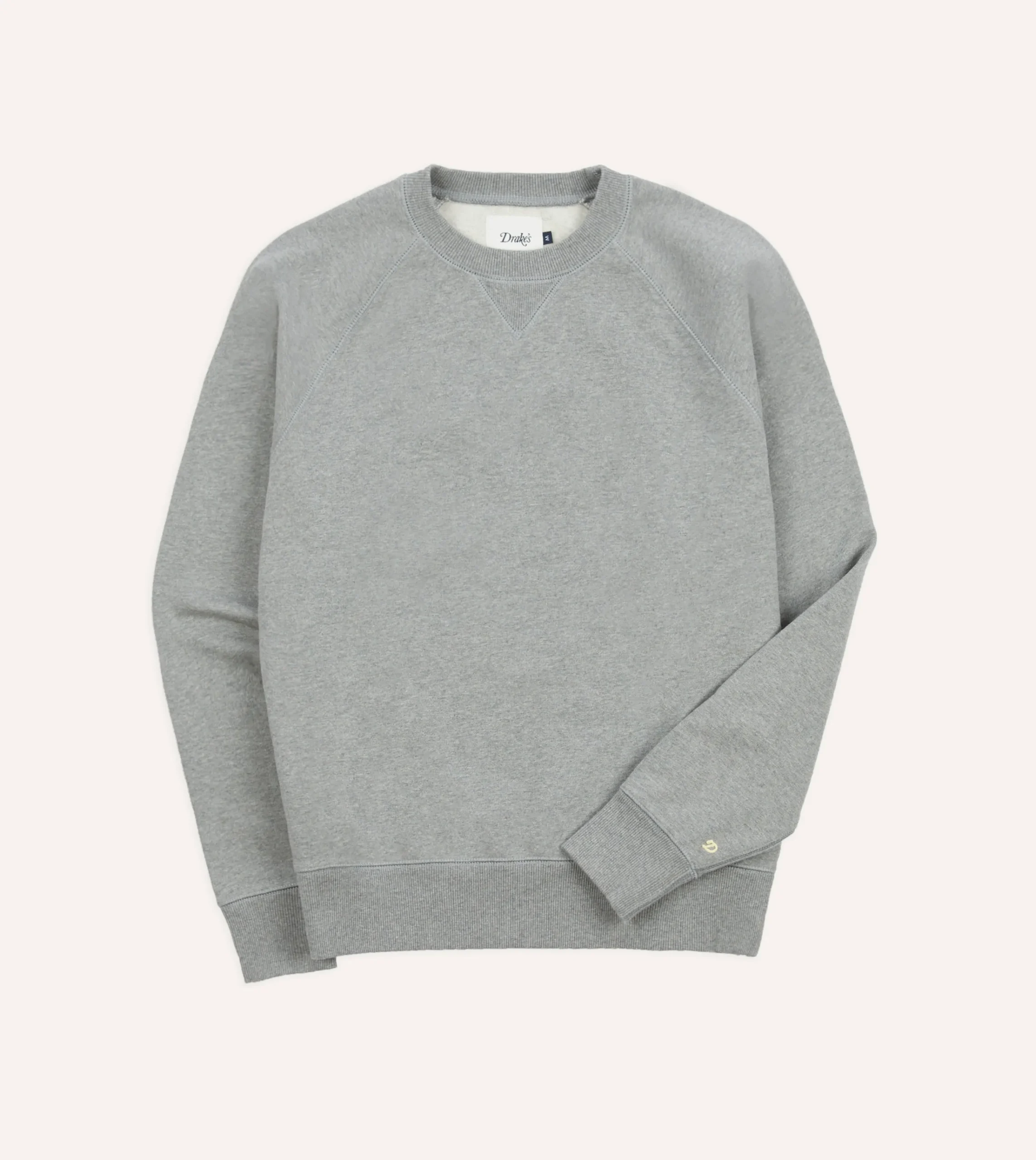 Drake’s Grey Brushed Cotton Jersey Sweatshirt