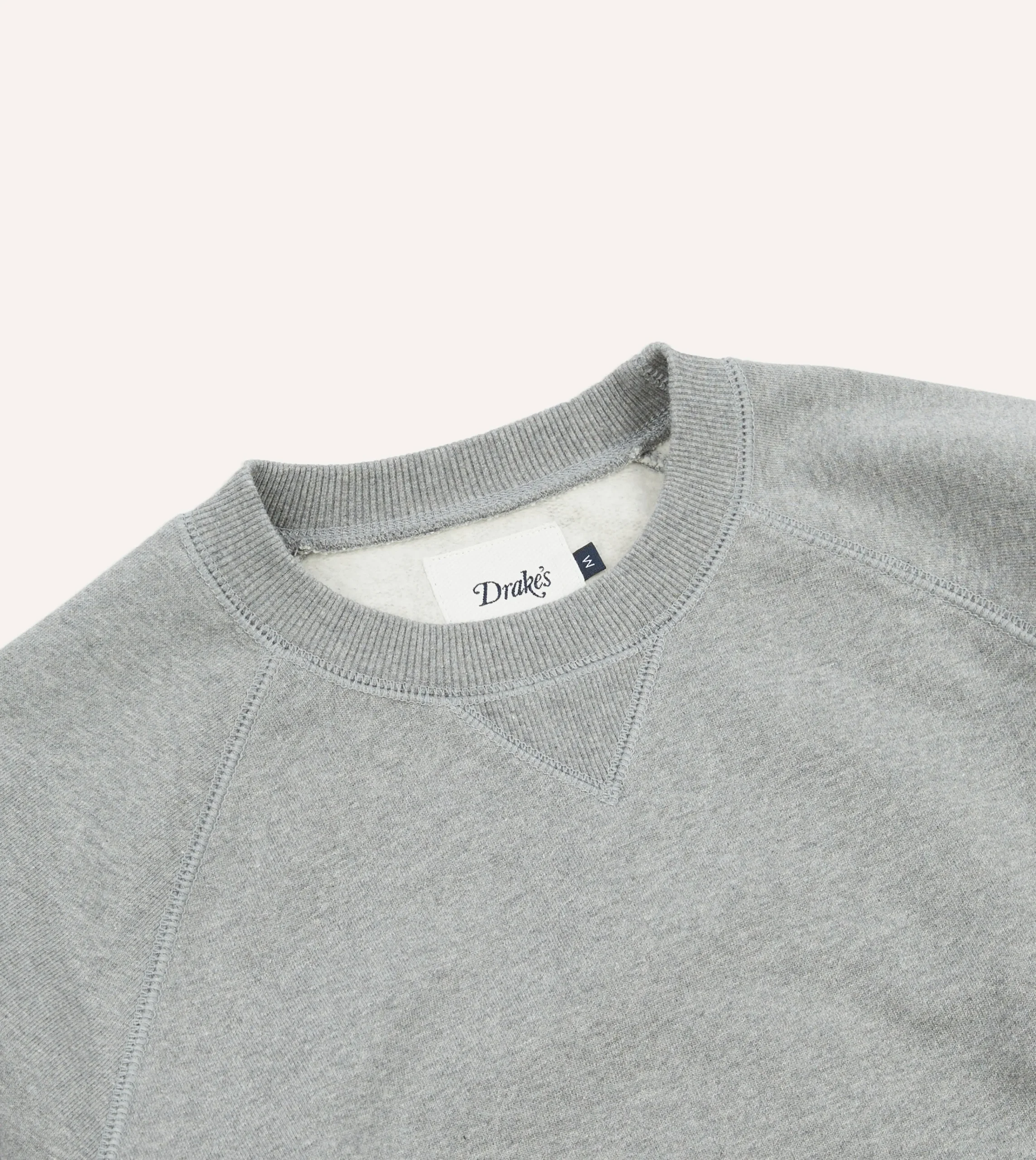 Drake’s Grey Brushed Cotton Jersey Sweatshirt