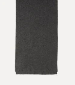 Drake’s Grey Cashmere Scarf