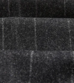 Drake’s Grey Chalkstripe Wool Flannel Flat Front Trouser