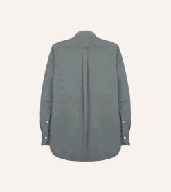 Drake’s Cotton Flannel Two-Pocket Work Shirt