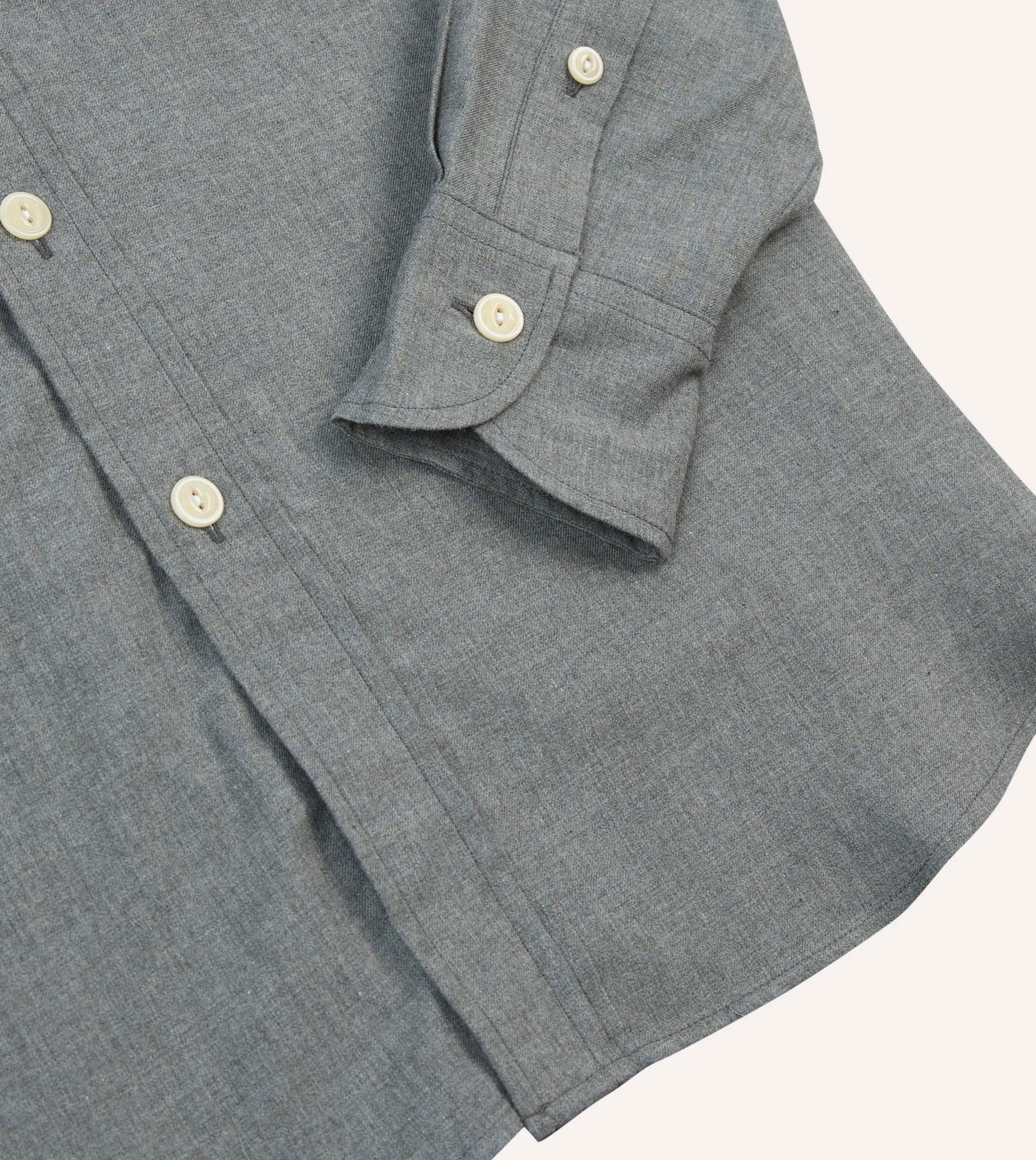 Drake’s Cotton Flannel Two-Pocket Work Shirt