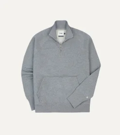 Drake’s Cotton Quarter Zip Sweatshirt