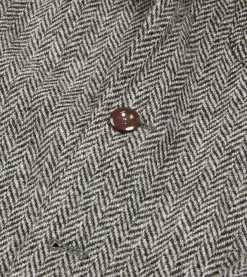 Drake’s Grey Herringbone Harris Tweed Games Blazer Mk. VII