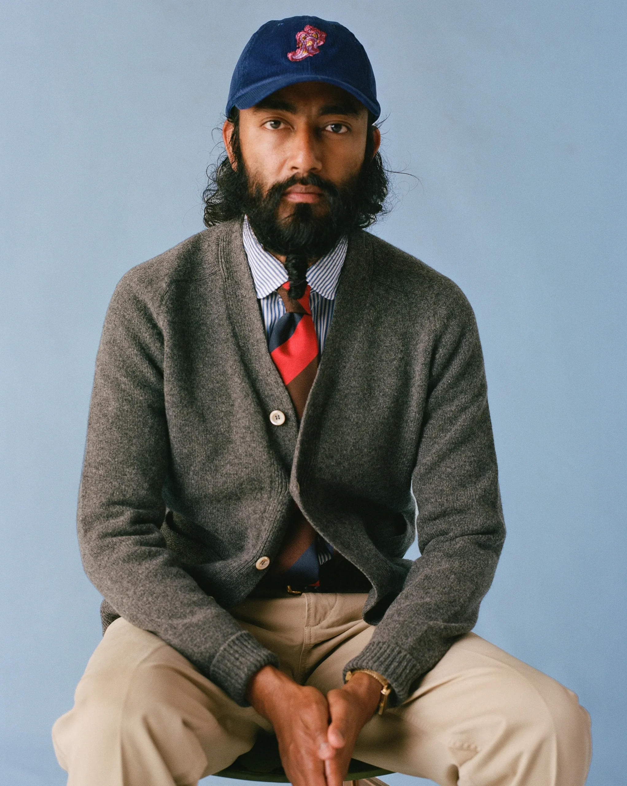 Drake’s Lambswool 6 Button Cardigan