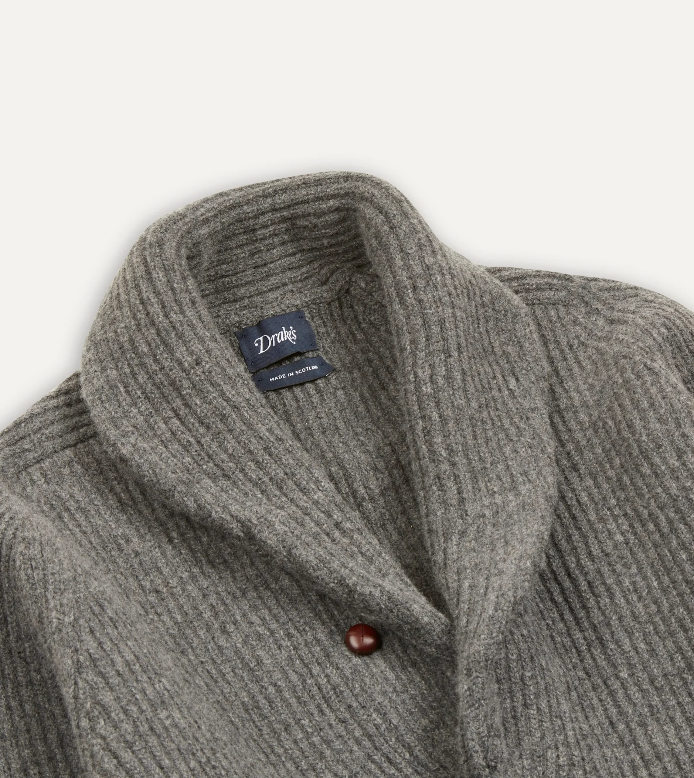 Drake’s Lambswool Shawl Collar Cardigan