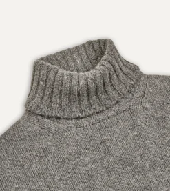 Drake’s Lambswool Submariner Roll Neck Jumper