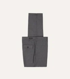 Drake’s Grey Merino Wool Games Trouser