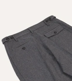 Drake’s Grey Merino Wool Games Trouser