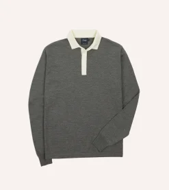 Drake’s Merino Wool Knitted Rugby Shirt