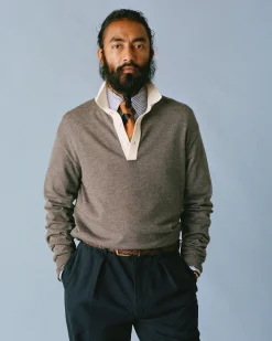 Drake’s Merino Wool Knitted Rugby Shirt