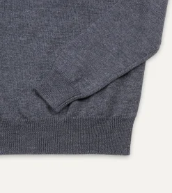 Drake’s Merino Wool V Neck Jumper