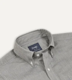 Drake’s Pinpoint Oxford Cotton Cloth Button-Down Shirt
