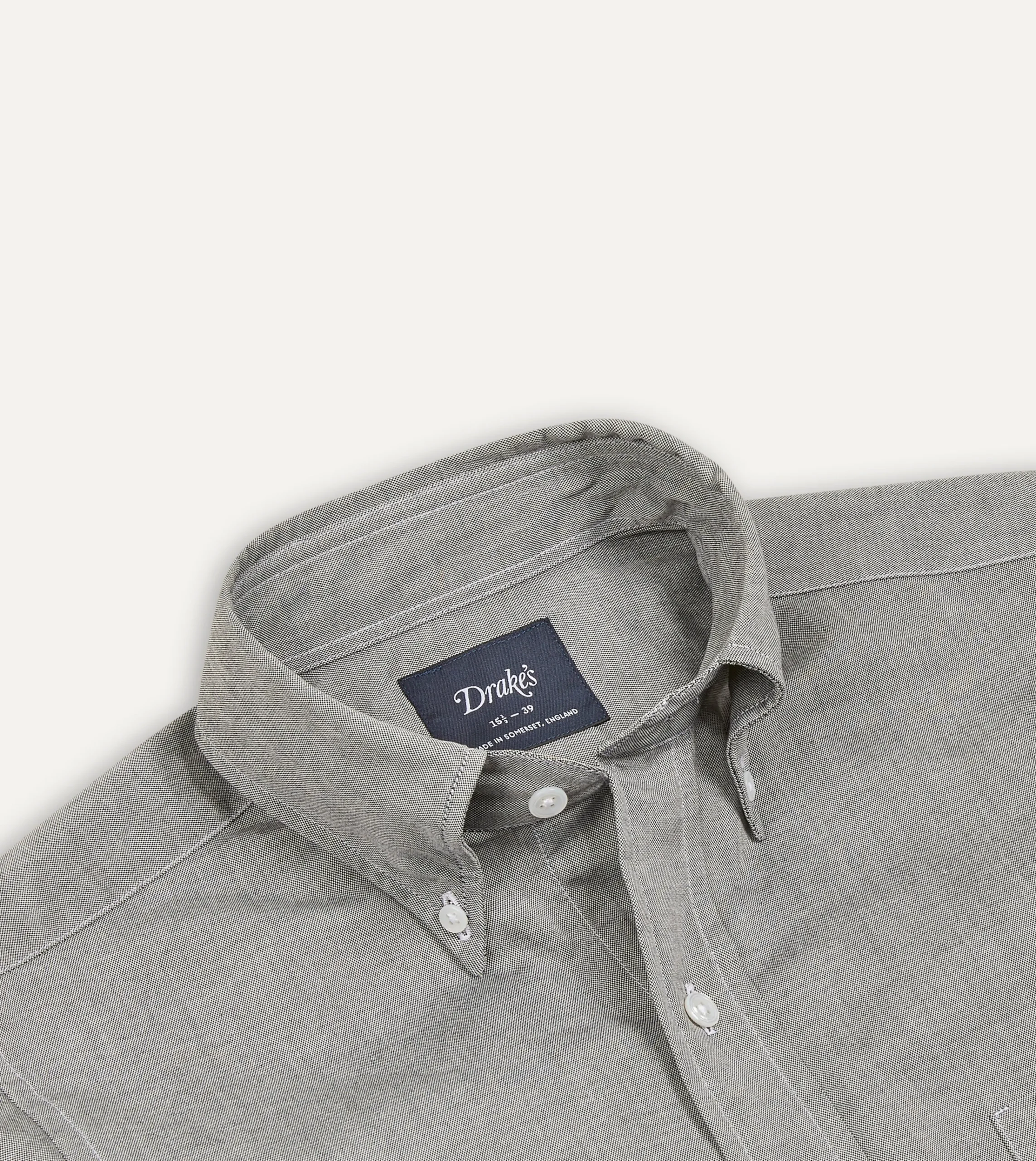 Drake’s Pinpoint Oxford Cotton Cloth Button-Down Shirt