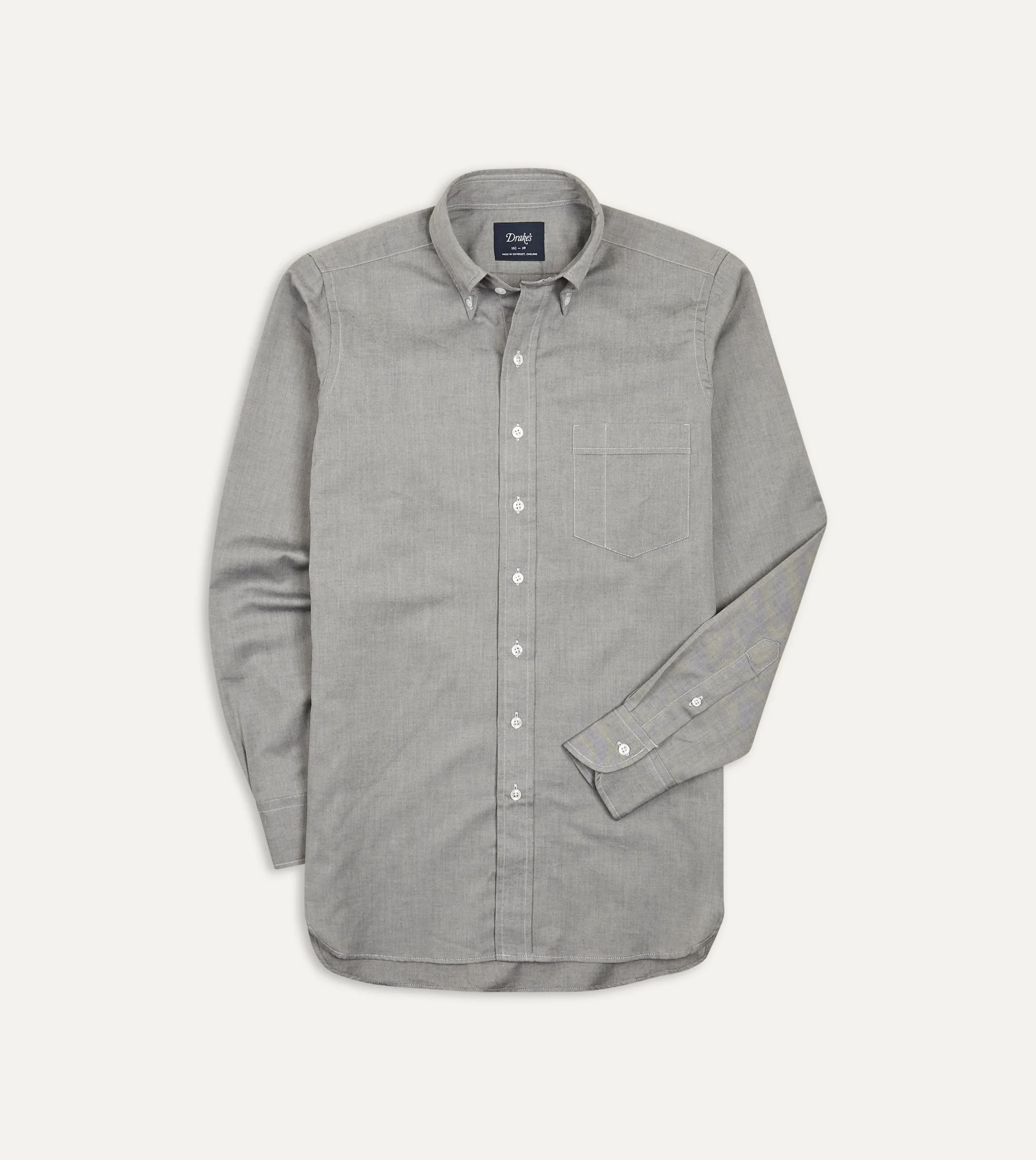 Drake’s Pinpoint Oxford Cotton Cloth Button-Down Shirt
