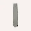 Drake’s Grey Prince Of Wales Check Tipped Silk Tie