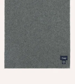 Drake’s Grey Solid Wool Scarf