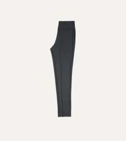 Drake’s Wool Flannel Flat Front Trouser
