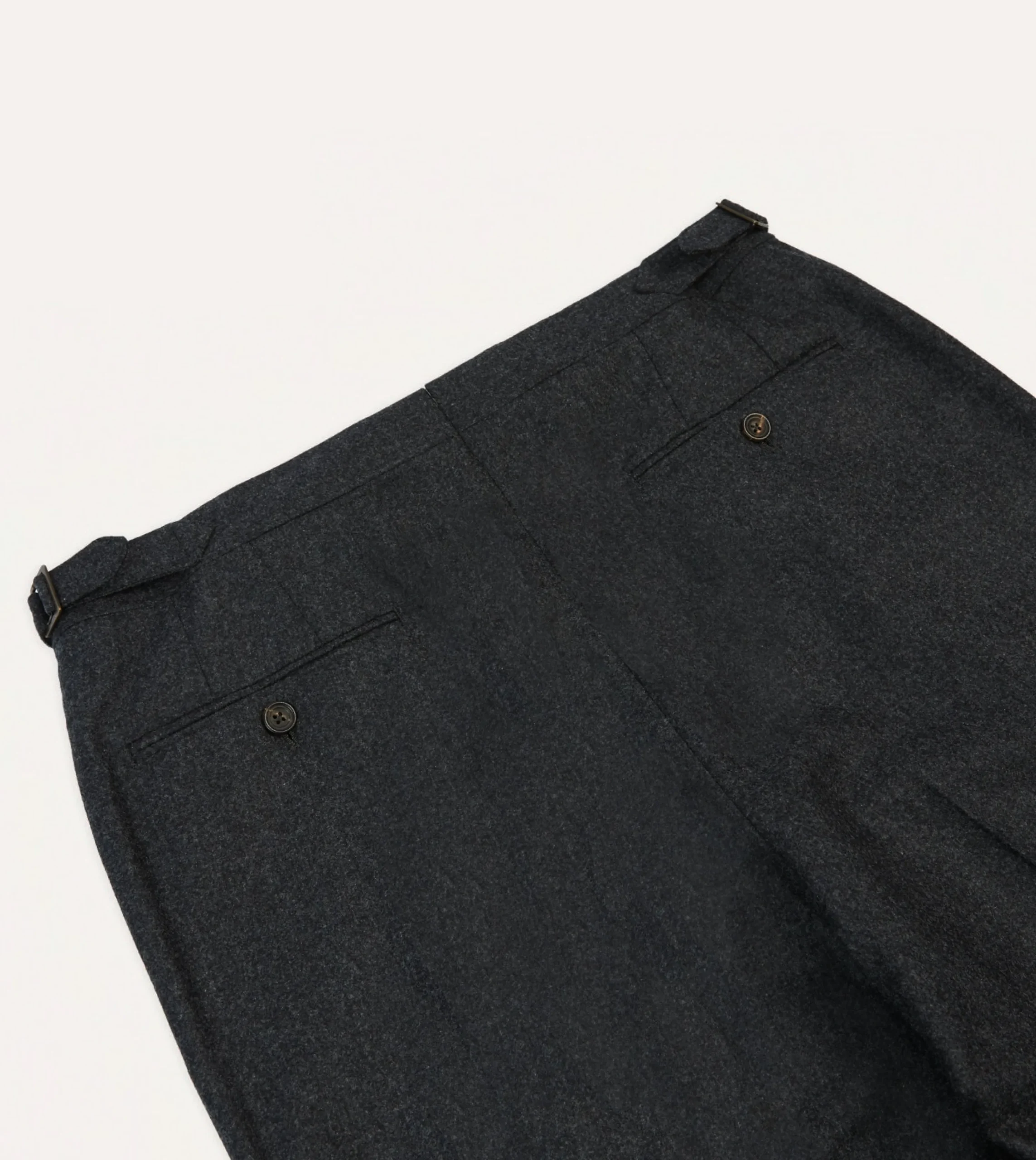 Drake’s Wool Flannel Single Pleat Trouser