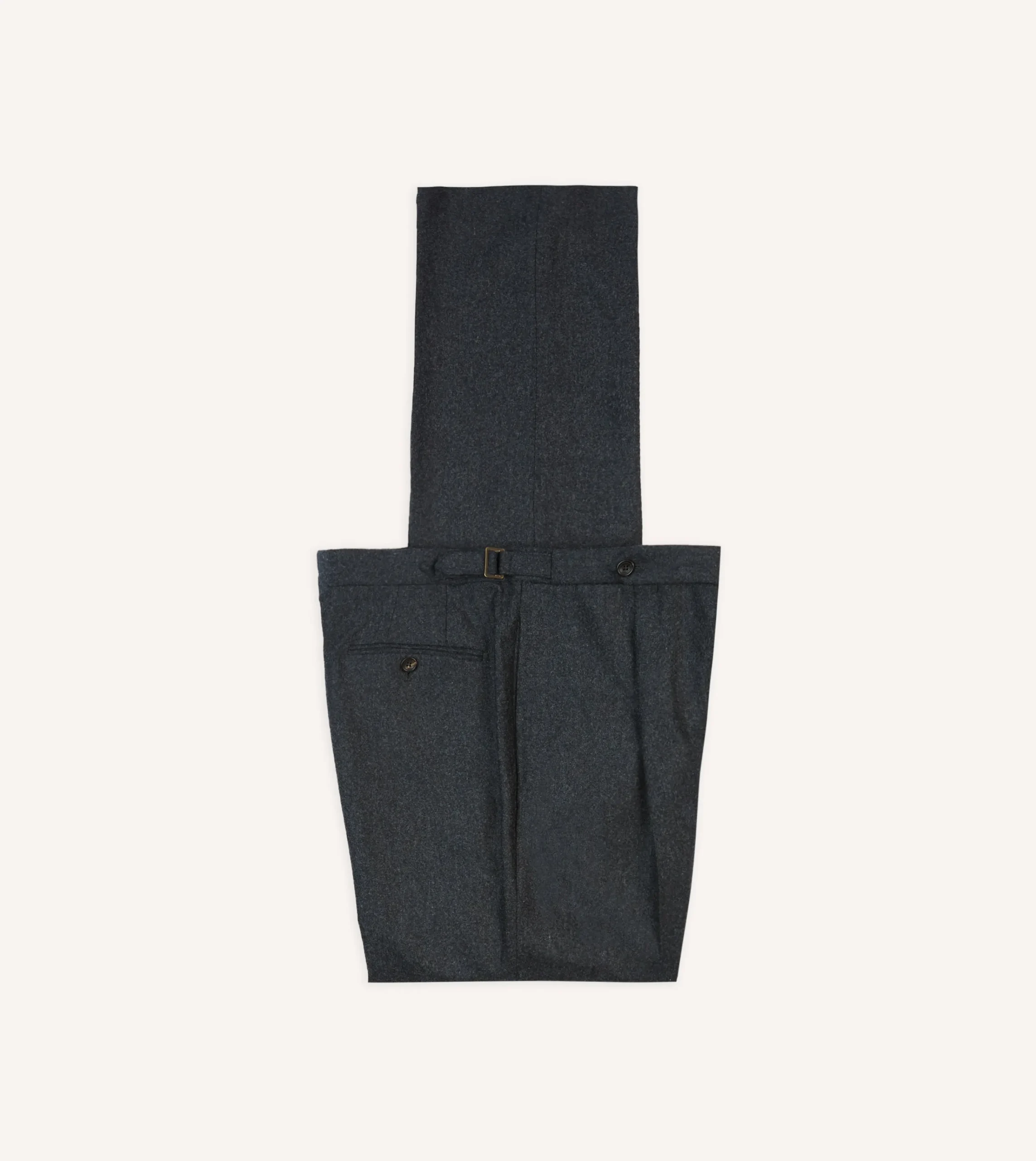 Drake’s Wool Flannel Single Pleat Trouser