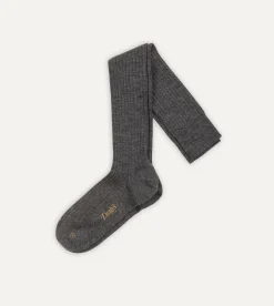 Drake’s Wool Over-The-Calf Socks