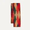 Drake’s Harlequin Print Wool Gauze Scarf