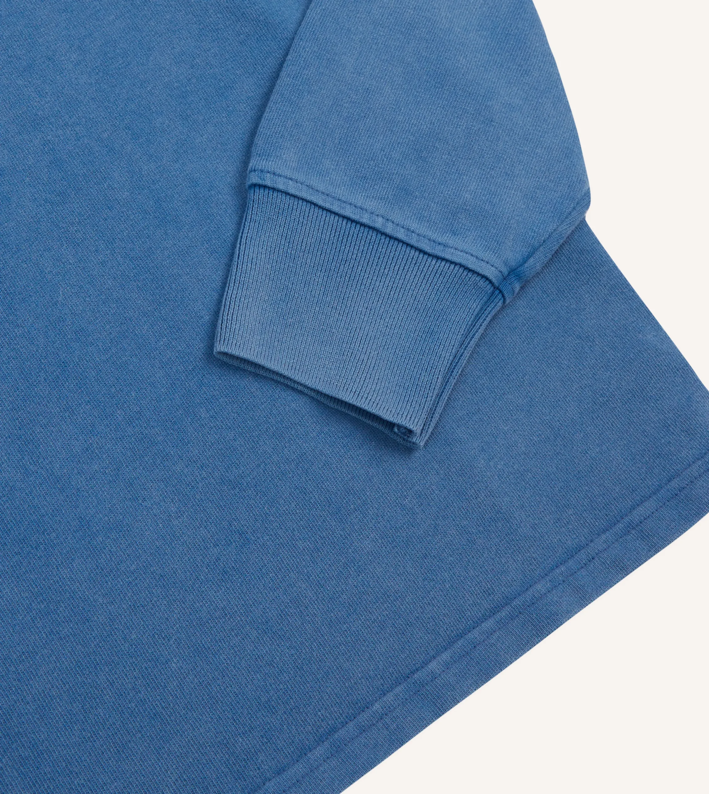 Drake’s Indigo Cotton Jersey Long-Sleeve Polo Shirt