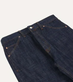 Drake’s Indigo Rinse 15.5oz Japanese Selvedge Denim Five-Pocket Jeans