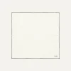 Drake’s Ivory And Brown Shoestring Border Silk Pocket Square
