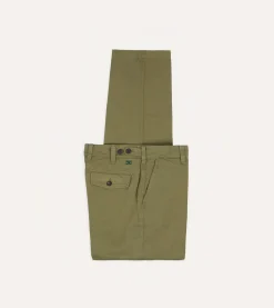 Drake’s Cotton Flat Front Chino
