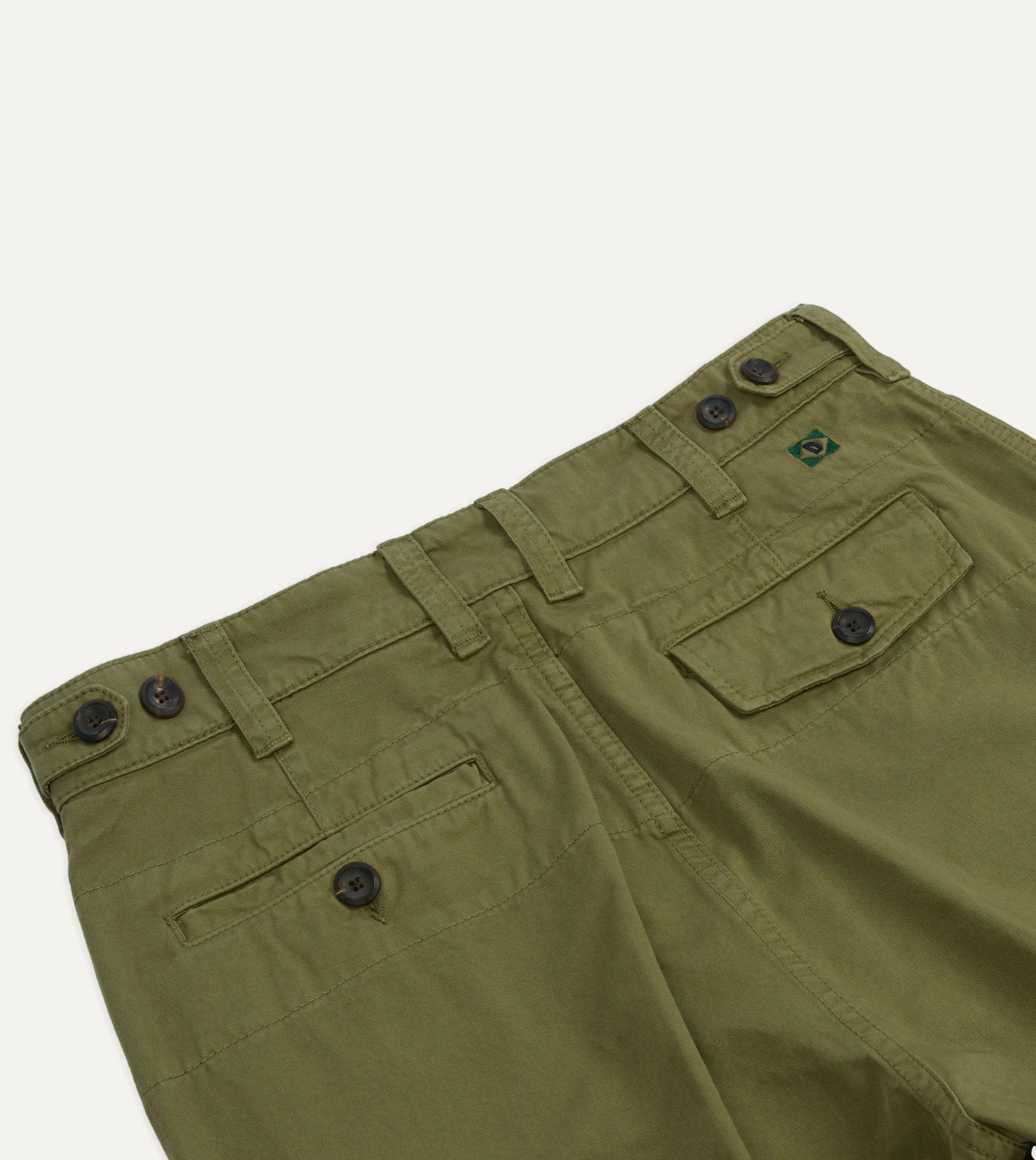 Drake’s Cotton Flat Front Chino