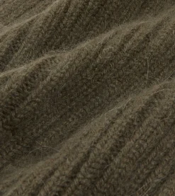 Drake’s Angora Lambswool Ribbed Knit Cap
