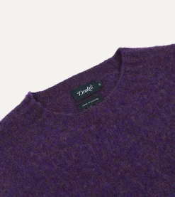 Drake’s Brushed Shetland Crew Neck Jumper