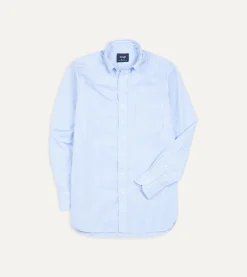 Drake’s Bengal Stripe Cotton Poplin Button-Down Shirt