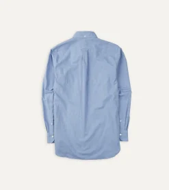 Drake’s Light Blue Brushed Cotton Button-Down Shirt