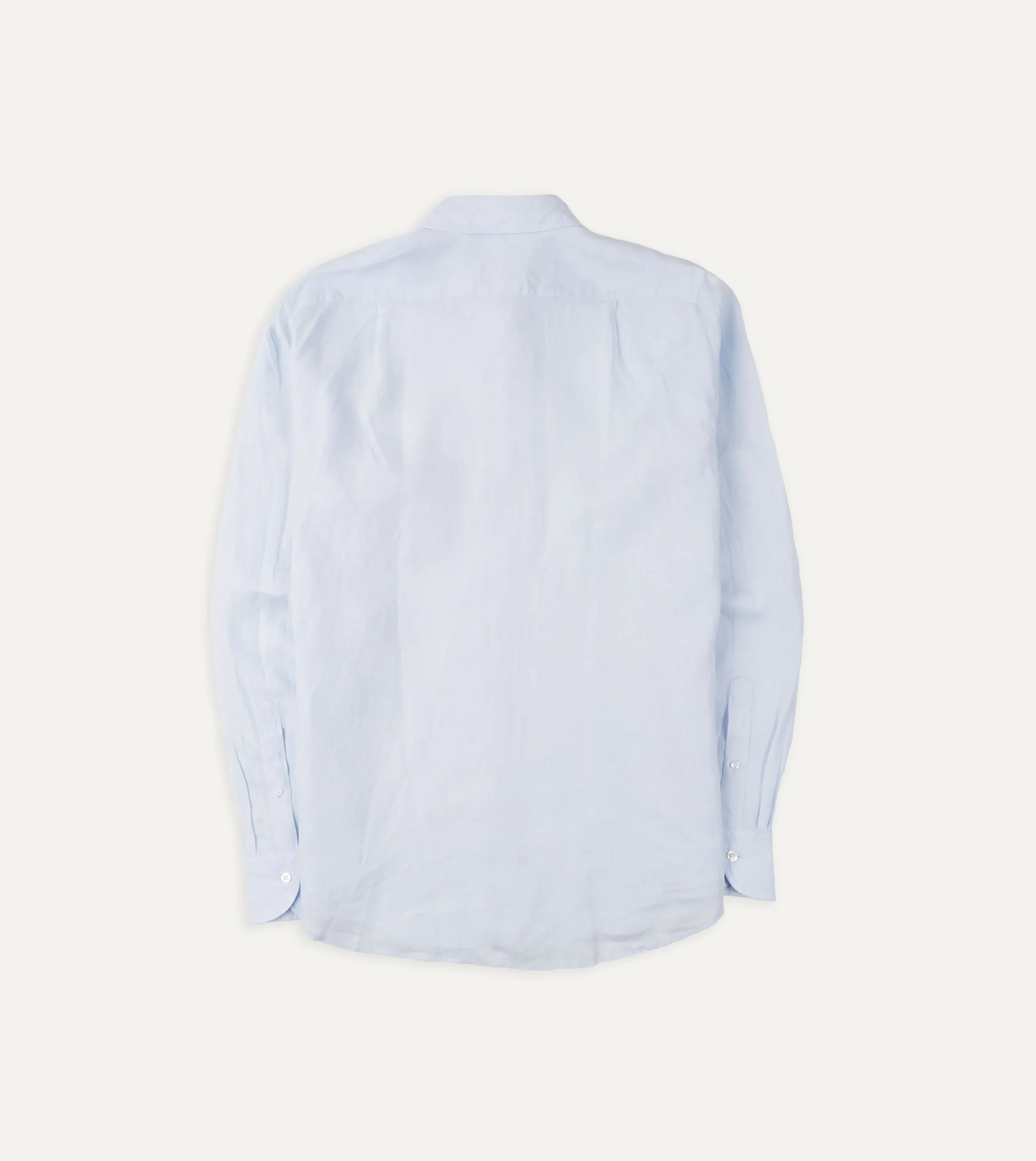 Drake’s Linen Spread Collar Shirt