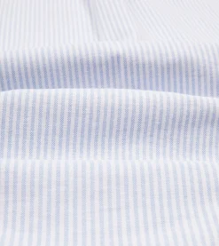 Drake’s Ticking Stripe Cotton Oxford Cloth Button-Down Shirt