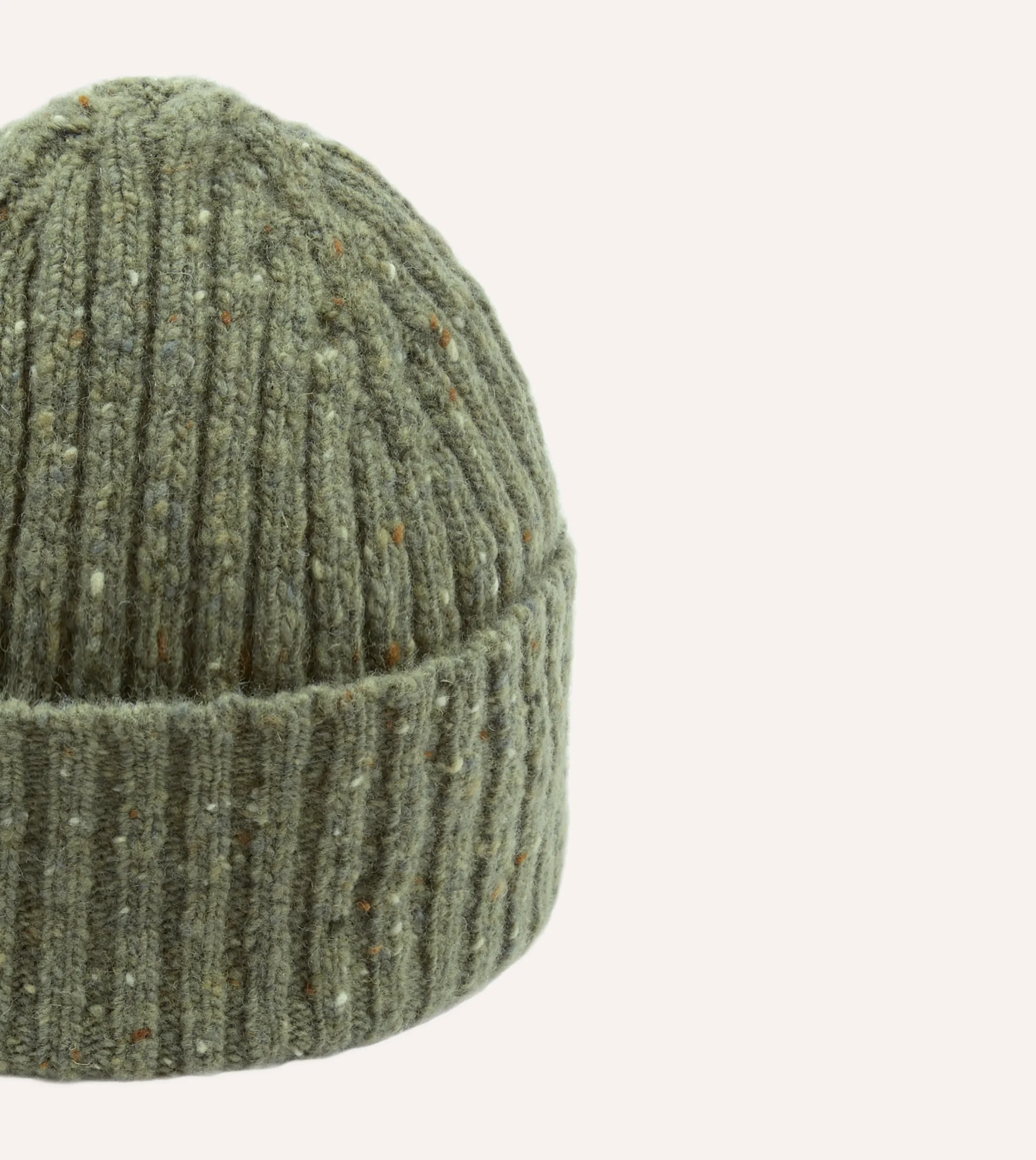 Drake’s Donegal Ribbed Merino Knit Cap