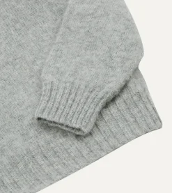 Drake’s Brushed Shetland Crew Neck Jumper