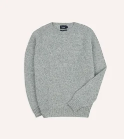 Drake’s Brushed Shetland Crew Neck Jumper