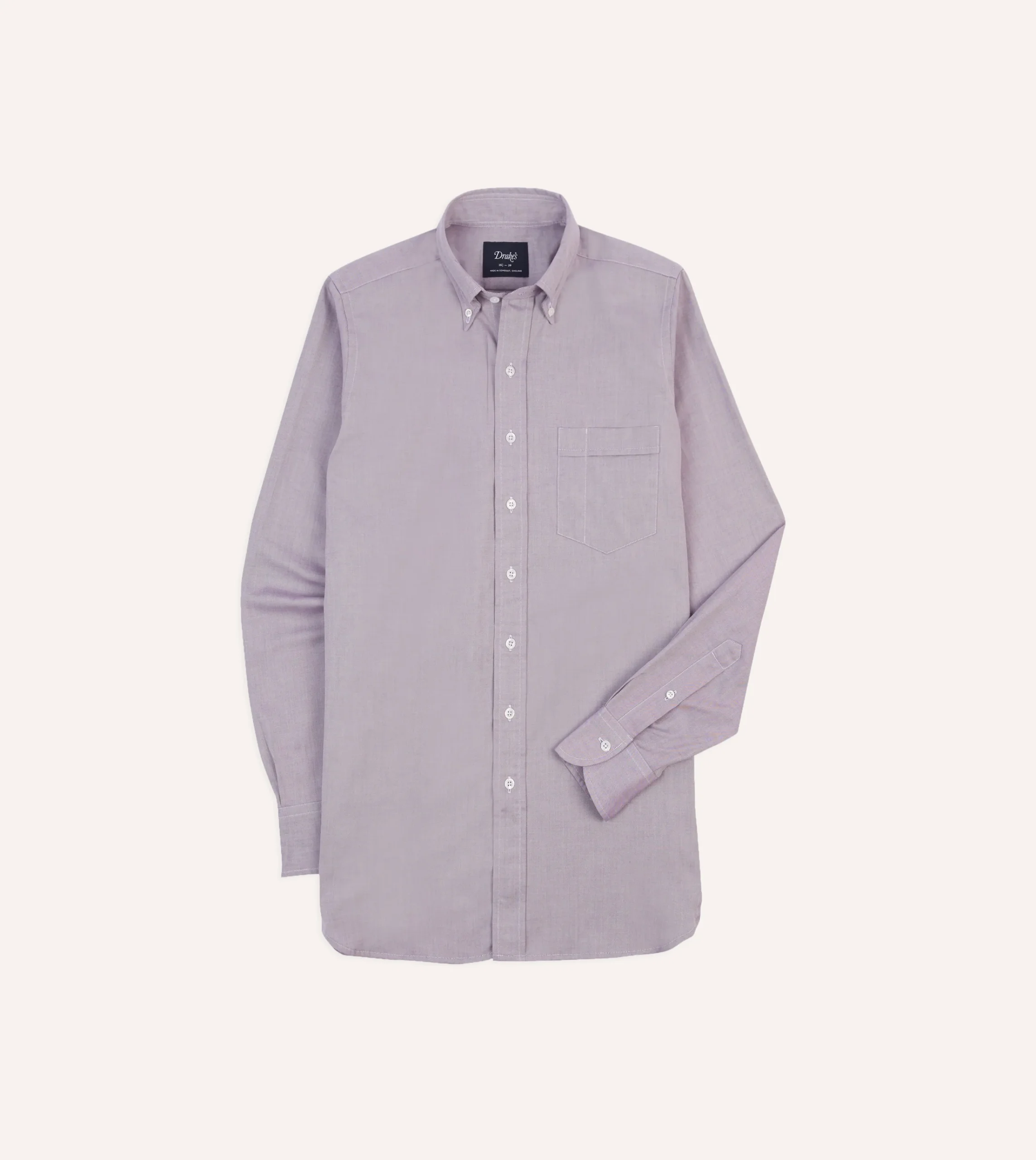 Drake’s Pinpoint Oxford Cotton Cloth Button-Down Shirt