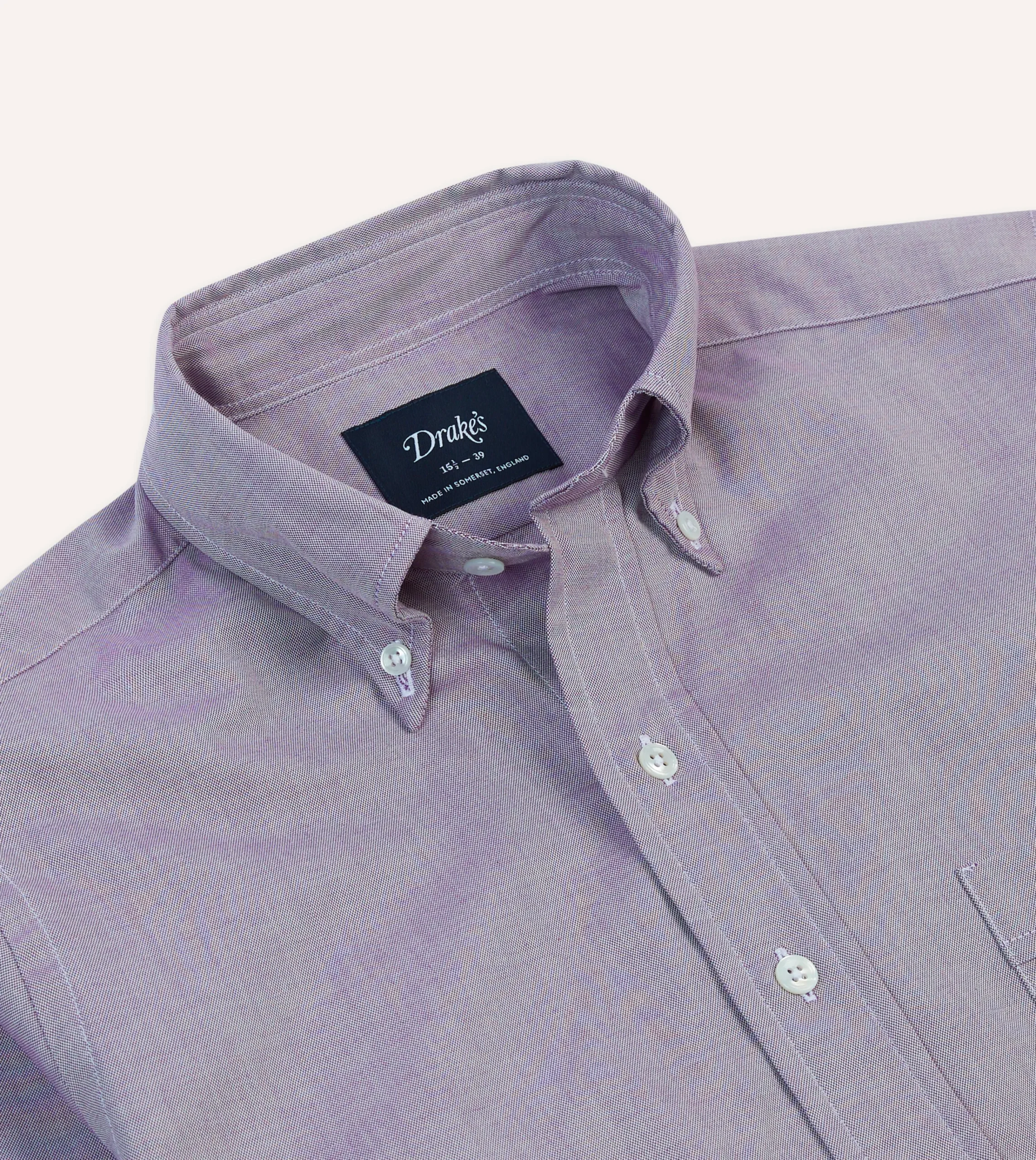 Drake’s Pinpoint Oxford Cotton Cloth Button-Down Shirt