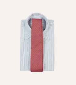 Drake’s Square Medallion Self-Tipped Silk Tie