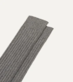 Drake’s Cotton Over-the-Calf Socks