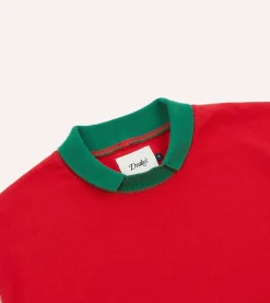 Drake’s Multi Block Stripe Mock Collar Long-Sleeve Jersey